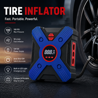 Gonfleur de pneus numérique avec aspirateur pour voiture SUV MPV AC DC