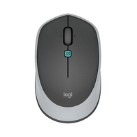 Ratón Inalámbrico Ergonómico Logitech M380 de 4 Botones para Diestros, con Sensor Óptico Retroiluminado, Entrada de Voz Inteligente y Programable, USB/Tipo-C