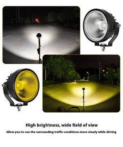 <span class=keywords><strong>Phare</strong></span> de moto-<span class=keywords><strong>Petit</strong></span> spot <span class=keywords><strong>rond</strong></span> de 4 pouces à haute luminosité en forme de soleil - Product Image 6