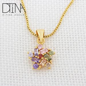 Conjunto de Joyería de Moda de Dubái, Aretes y Colgante, Chapado en Oro de 18k, para Damas - Product Image 4