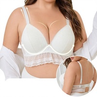 BH ODM Lace Plus-Size dengan Kawat Penyangga dan Push-Up 3/4 Cup, Nyaman dan Menopang untuk Payudara Besar, Mencegah Kendur