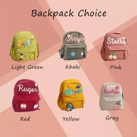 Mochila Personalizada para Niños Pequeños, Mochilas con Nombre, Bolsa Escolar para Niñas, Niños y Preescolares