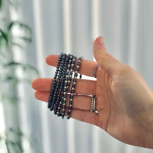 Bracelet élastique perlé unisexe en titane plaqué or vintage <span class=keywords><strong>Hertz</strong></span>, vente chaude - Product Image 2