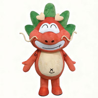 Fabricant de costumes de mascotte de marque haut de gamme, costume de mascotte dragon, couture exquise, costume de mascotte sur mesure pour adulte