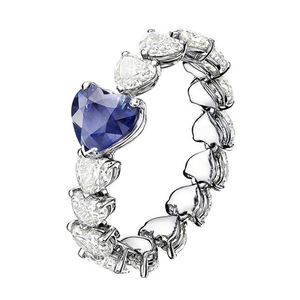 Anello con Design a Cuore, Anello Classico da Dito per Donne - Product Image 1