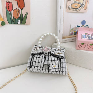 Tas Selempang Gaya Baru untuk Anak Perempuan, Tas Tangan Kotak Kasual dengan Pita, Tas Anak yang Lucu - Product Image 6