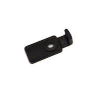 Support de fixation en plastique noir personnalisé, clip de verrouillage moulé par injection avec trou de montage