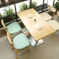 Großhandel Moderne Langlebige Mehrfarbige Quadratische Holz-Polster-Leder-Sitzgruppe für Fast-Food-Cafés und Restaurants mit Sofa, Tisch und Stühlen