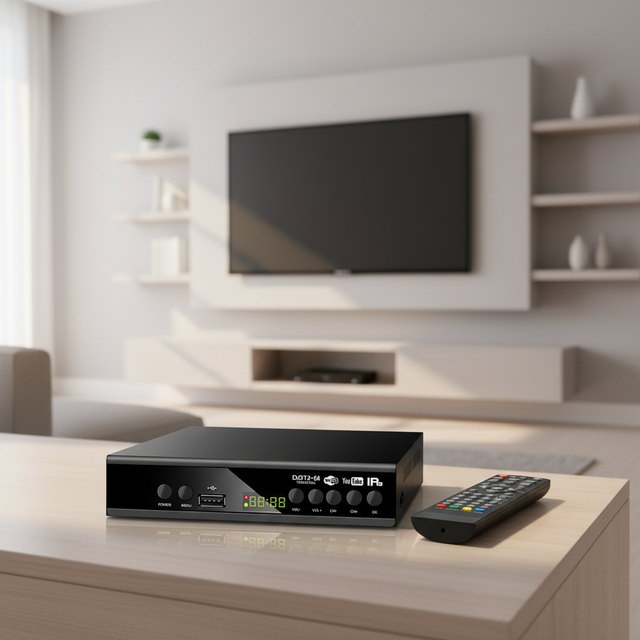Popular Africa DVB-T2 Digital TV Receiver Free air Decoder H.264 1080p TDT Set-Top Box Dual Core Multi-language Support USB WIFI