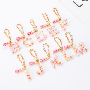 26 tiếng Anh Thư nhựa cup chuỗi tiếng Anh Thư chuỗi dễ thương phụ kiện mặt dây chuyền Keychain - Product Image 3