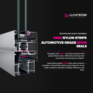 Thiết kế hiện đại low-e tráng UV bảo vệ năng lượng mặt trời phản chiếu màu đen nhôm Windows Swing mở cho biệt thự đồ nội thất bảo quản - Product Image 5