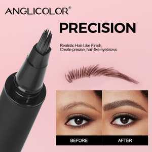 Stylo à sourcils Microblading carré Anglicolor 0,6 ml, imperméable, longue tenue, sourcils naturels - Product Image 4