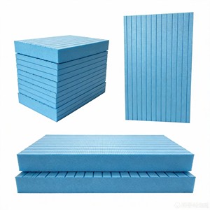 Panneaux en polystyrène extrudé XPS ignifuges classe B1, couleur bleue, prix pour isolation murale extérieure, commande en gros - Product Image 3