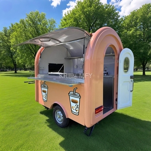 2025 Mobile Fast <b>Coffee</b> <b>Ice</b> Cream Vending Kiosk Snacks Fruit Carts USA Customized Food Trailer With Full restaurant Kitchen - Product Image 4