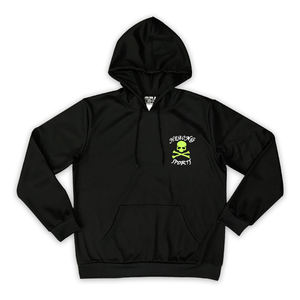 Sweat à capuche oversize personnalisé en polyester/coton, coupe-vent et écologique, avec impression par transfert thermique, design streetwear tendance, noir - Product Image 2