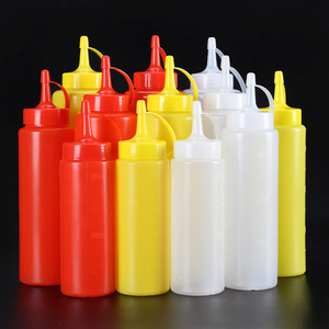 Factory sale plastic squeeze honey sauce dispenser <b>bottle</b> cooking bbq <b>salad</b> <b>dressing</b> <b>bottles</b> - Product Image 4