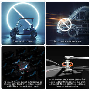 แบตเตอรี่ LiFePO4 12V 100Ah 200Ah 300Ah พร้อมระบบ BMS ในตัว อายุการใช้งานยาวนาน สำหรับระบบไฟฟ้าออฟกริด อุปกรณ์สำรองไฟฟ้าอุตสาหกรรม - Product Image 6