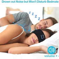 Prix d'usine – Nouveaux écouteurs sans fil Bluetooth pour le sport et le sommeil, masque oculaire musical mains libres pour le voyage
