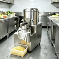 Eenvoudige bediening goede zoete aardappel was-, schil- en snijmachine