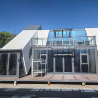Maison de conteneur de luxe de 40 pieds, 2 étages, 6 chambres, maison en acier préfabriquée, maison de conteneur portable
