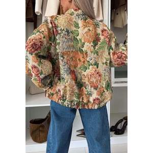 Chaqueta Bomber Varsity Personalizada 2026 para Mujer, Jacquard, Manga Larga, Cierre de Cremallera, Ligera, Cuello Alto, para Primavera - Product Image 4