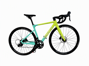 Vélo de route en fibre de carbone ultra-léger avec frein à disque, guidon compétitif pour la vitesse, sans suspension de fourche, vélo de route en fibre de carbone ultra. - Product Image 1