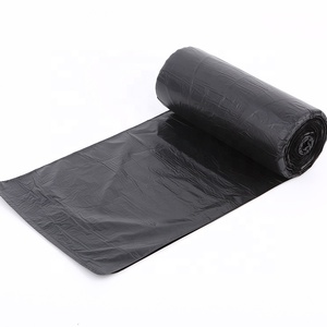 HC Hot Selling Black <b>Heat</b>-Sealed Flat Trash Bag on Roll Custom Logo Break Point Recycling Garbage Bag - Product Image 3