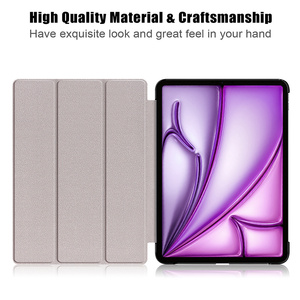 เคสแท็บเล็ตหนังพับได้อัจฉริยะ ฟังก์ชั่นปลุก/พักเครื่องอัตโนมัติ ใช้ได้กับ <span class=keywords><strong>iPad</strong></span> Air 13 2024/<span class=keywords><strong>Pro</strong></span> 13/<span class=keywords><strong>Pro</strong></span> <span class=keywords><strong>12.9</strong></span> - Product Image 6