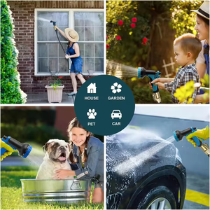 Tuyau d'arrosage de jardin flexible et extensible haute pression de 15 m (50 pieds) de haute qualité avec poignée confortable, norme CNS pour la maison - Product Image 3