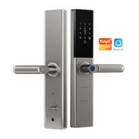 Cerradura Inteligente para Puerta de Entrada, con Huella Dactilar, Contraseña, App Tuya, WiFi, para Hogar, Oficina, Dormitorio