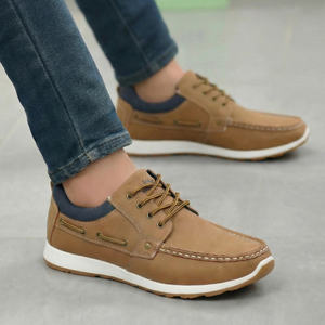 Высококачественные повседневные туфли из полиуретана для мужчин, удобная обувь для ежедневной носки, универсальная модная нескользящая обувь - Product Image 2