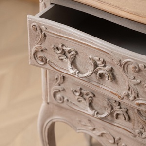 Cómoda Francesa Tallada a Mano, Directo <span class=keywords><strong>de</strong></span> Fábrica, Gabinete <span class=keywords><strong>de</strong></span> Madera Maciza con Acabado Envejecido para Sala <span class=keywords><strong>de</strong></span> Estar <span class=keywords><strong>de</strong></span> Villa, Venta al Por Mayor - Product Image 6