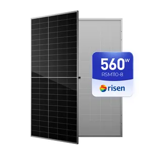 Aufgestiegene 535W 540W 545W 550W 555W 560W Solarmodule Schwarz 144 Cell Industry Angemessener Preis