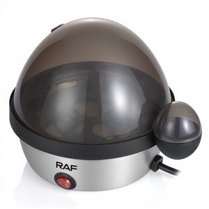 เครื่องนึ่งอาหารอัตโนมัติแบบพกพา RAF ตัวเครื่องสแตนเลส ใช้ในบ้าน สำหรับทำอาหารเช้า พร้อมฟังก์ชั่นต้มและอุ่นอาหาร - Product Image 3