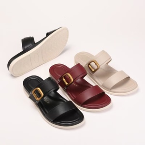 صنادل نسائية صيفية مفتوحة الأصابع مضادة للانزلاق، أحذية شاطئ مسطحة عصرية، صنادل نسائية فاخرة ومريحة - Product Image 5