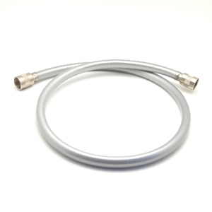 Manguera de Ducha Moderna de 80 cm, FC 1/2 X FC 1/2, Metálica, Plateada, Cromada, Hecha de Latón, EPDM, PVC, Plástico, Aluminio, Flexible, para Baño - Product Image 1