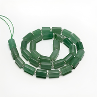 Perles en vrac d'aventurine verte naturelle en gros pour la fabrication de bijoux, brins de perles de pierre de plusieurs tailles pour bracelets et colliers