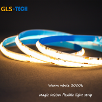 Bande LED COB RGBW adressable WS2814, 784 LED, 24V, 10mm, SPI, ruban à pixels découpable pour l'éclairage domestique et commercial