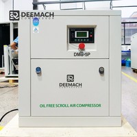 Compresseur à spirale à vortex d'air silencieux sans huile DEEMACH 2,2 kW 3,7 kW 5,5 kW à faible bruit pour laboratoire avec moteur à aimants permanents
