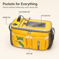 Sac à couches pour bébé personnalisé OEM ODM sous marque privée, en nylon résistant à l'eau, imprimé animal, à bandoulière, vente en gros
