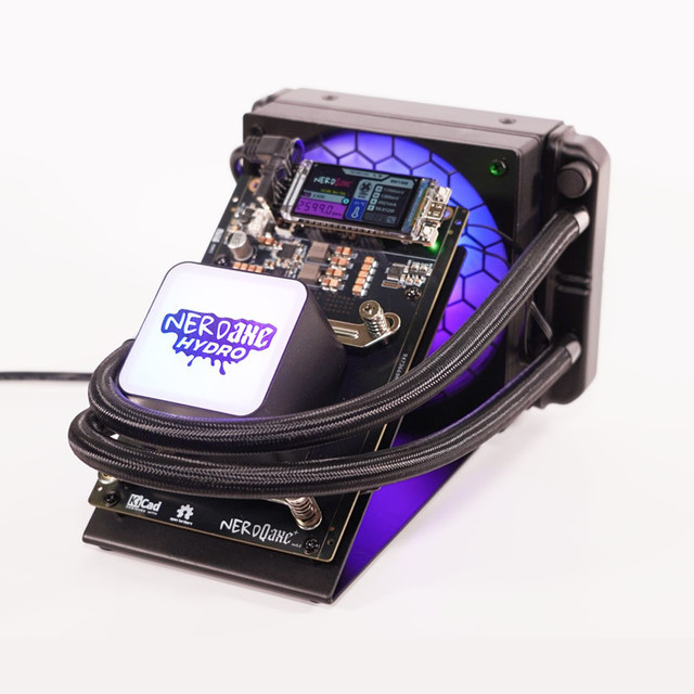 new lucky miner nerdminer bitaxe NerdQaxe+ Hydro 2.5T bitcoin miner machine mineral water production machine 35db noise at home