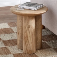Tables d'appoint en bois rustiques modernes de luxe Meubles en bois durables pour le salon Villa de bar de bureau à domicile Style rustique moderne élégant