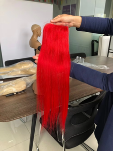 Los Mejores Productos para el Cabello con Cierre, Trama de Cabello Humano Virgen de Colores sin Procesar, Venta al Por Mayor de Cabello Brasileño Rojo <span class=keywords><strong>Tres</strong></span> Paquetes - Product Image 3