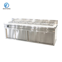 Bain-marie électrique professionnel en acier inoxydable 304 compatible GN pour buffet et restaurant
