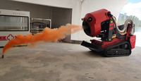 Robot Pemadam Kebakaran Beroda Rantai Bertenaga Diesel RXR-YM100000D dengan Pengeluaran Asap 100000m, Meriam Air 80L/S, dan Kontrol Jarak Jauh 1000M