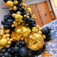 Boule de Noël gonflable en or décoration flottante de piscine extérieure ballon boule à miroir sphère géante pour la fête