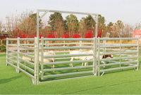 Panneaux de clôture pour chevaux et bétail en acier galvanisé de 10 pieds, robustes, écologiques, faciles à assembler, pour fermes et enclos à bétail
