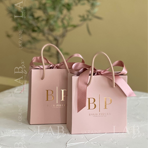 Sacs de shopping de luxe en gros, sacs en papier personnalisés de luxe avec impression de logo, sacs cadeaux en carton pour bijoux avec poignées - Product Image 3