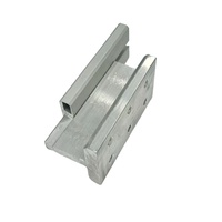 Clip de fixation pour mur-rideau en verre, en alliage d'aluminium, sans perçage, détachable, à rainure en U, support d'ascenseur d'observation, luxe léger