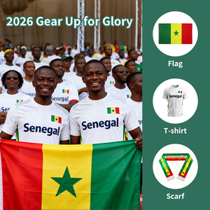 Gahumi 2026 Bandera de Fútbol de Canadá, México, Estados Unidos y Senegal para Aficionados, Venta de Fábrica, Nuevos Productos, Bandera de Fútbol Personalizada de China, 90x150 cm - Product Image 1